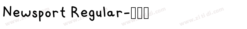 Newsport Regular字体转换
